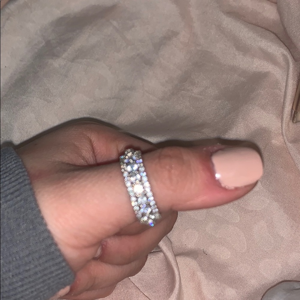infinity ring cz sterling silver bling